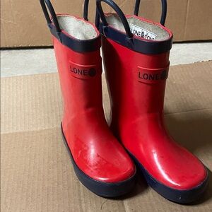 Kids Red Rain Boots